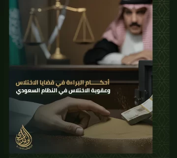 أحكام البراءة في قضايا الاختلاس وعقوبة الاختلاس في النظام السعودي