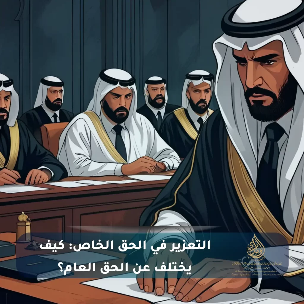 التعزير في الحق الخاص كيف يختلف عن الحق العام؟