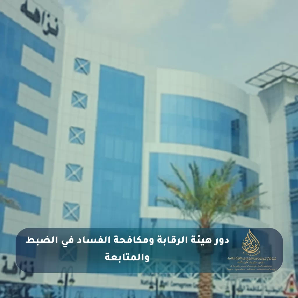 دور هيئة الرقابة ومكافحة الفساد في الضبط والمتابعة