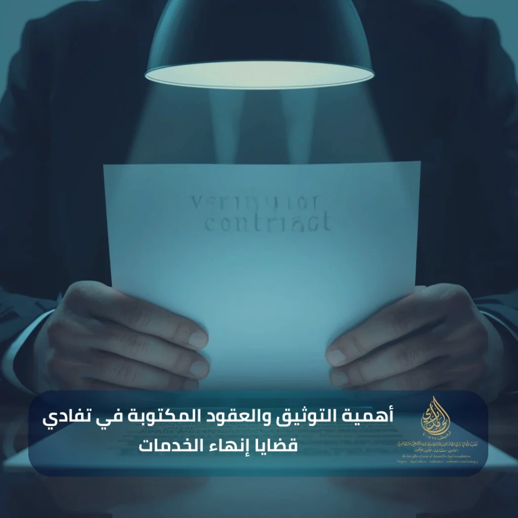 محامي القضايا العمالية في الدمام - دليلك الشامل لفض النزاعات وحفظ الحقوق 3 أهمية التوثيق والعقود المكتوبة في تفادي قضايا إنهاء الخدمات