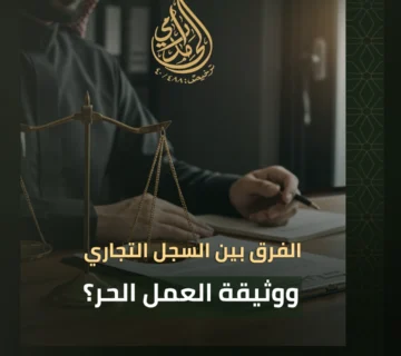 الفرق بين السجل التجاري و وثيقة العمل الحر